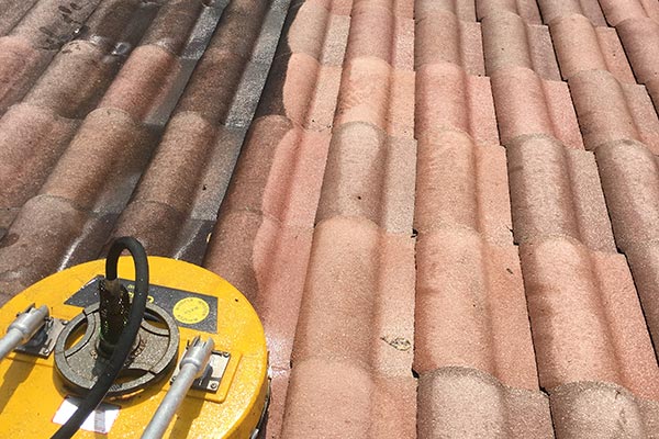 Pressure Cleaning Spanish Tile Roof